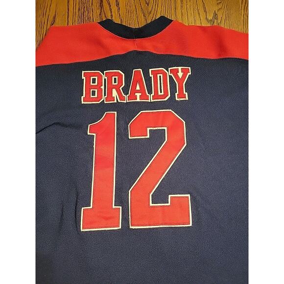 TOM BRADY New England PATRIOTS NFL Football Mens Size XXL Jersey Sweatshirt - Picture 8 of 11